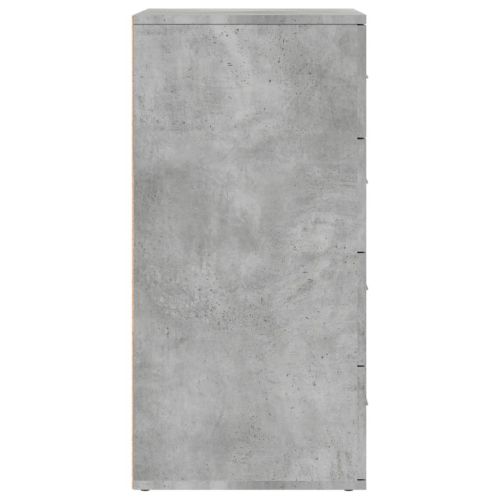 Сайдборди, 2 бр, бетонно сиви, 60x39x80 см, инженерно дърво