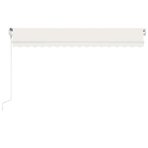 Автоматичен сенник LED сензор за вятър 450x350 см кремав