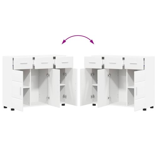 Служебен шкаф FLORIN 88,5 x 30,5 x 73 см Бяло