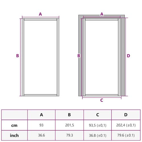 Врата за дом 93 x 201,5 x 3,5 см Алуминий и закалено стъкло