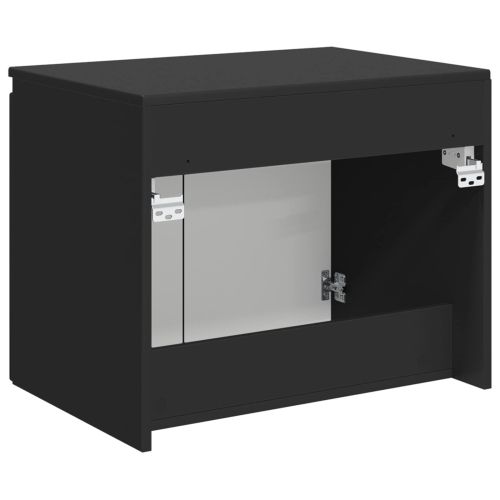 Стенно Баня Кабинет Черно 62,5 x 44,5 x 50 см