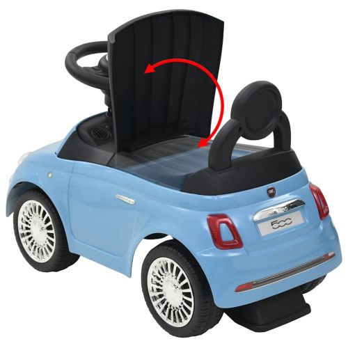 Детска кола за яздене "Fiat 500" синя