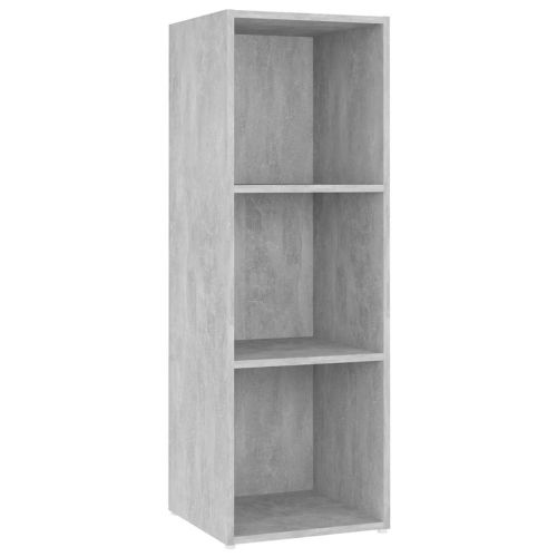 ТВ шкафове, 4 бр, бетонно сиви, 107x35x37 см, инженерно дърво