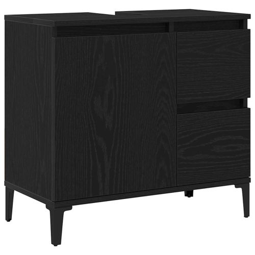 Шкаф за баня Черния дъб 65 x 33 x 60 см Инженерна дървесина