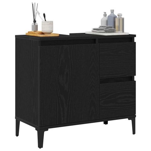 Шкаф за баня Черния дъб 65 x 33 x 60 см Инженерна дървесина