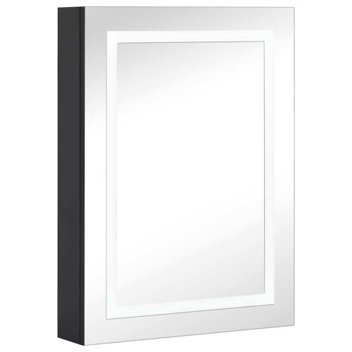 LED шкаф с огледало за баня, 50x13x70 см
