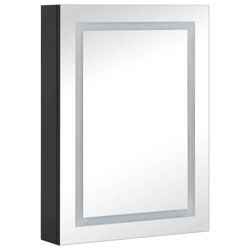 LED шкаф с огледало за баня, 50x13x70 см
