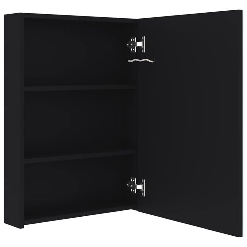 LED шкаф с огледало за баня, 50x13x70 см