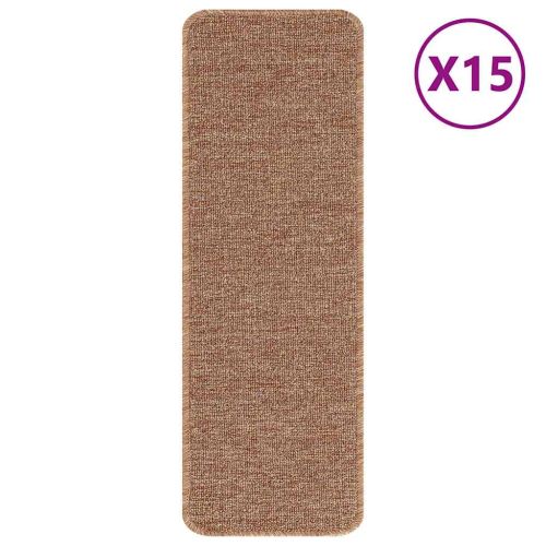 Килимчета против подхлъзване за стълби 15 бр. 60 x 25 cm Жълто