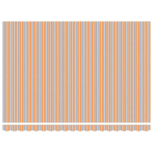 Прибираща се тента Многоцветен 450 × 300 cm Тъкан и алуминий
