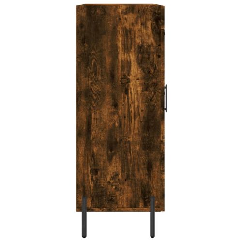 Сайдборд, опушен дъб, 69,5x34x90 см, инженерно дърво