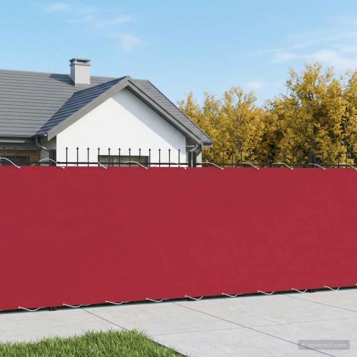 Прозорец за балкон 180 x 800 cm Тъкан с PU покритие Червено