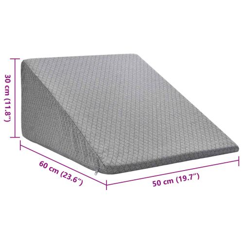 Възглавничка за крака 60 x 50 x 30 см Мек Мемори пяна Сив