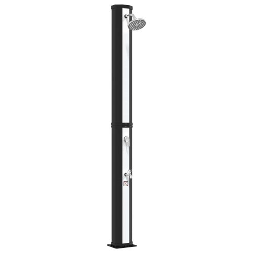 Соларен душ с душ-глава и кран 40 l PVC, ABS, Цинкова сплав