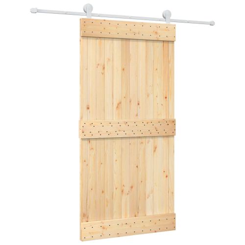 Преплъзваща се врата Естествено и бяло 100 x 210 cm