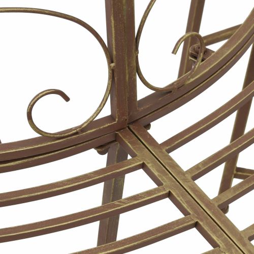 Дървесен бенч 4 -местен 160 x 80 x 89 см steel Антик кафяво