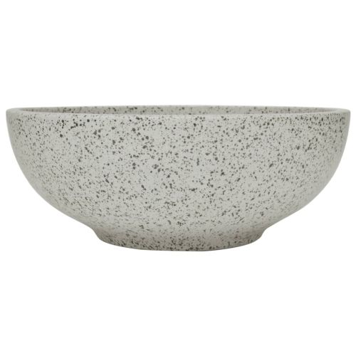 Мивка за плот, сива, кръгла, Φ41x14 см, керамика