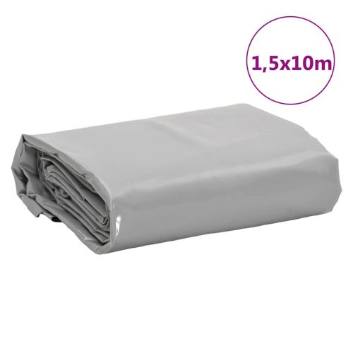 Брезент сив 1,5x10 м 650 г/м²