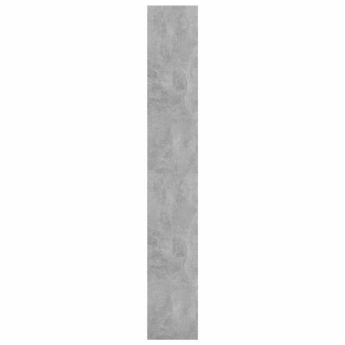 Разделител за стая, бетонно сив, 80x30x198 см, инженерно дърво