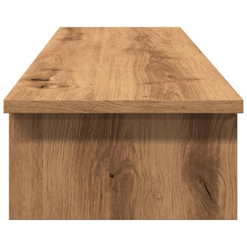 Поставка за монитор, дъб артизан, 100x27x15 см, инженерно дърво