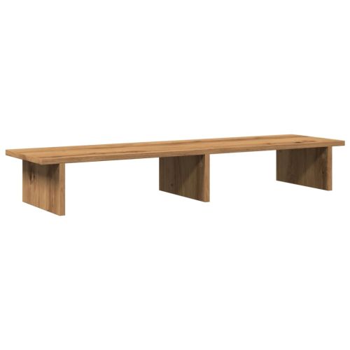 Поставка за монитор, дъб артизан, 100x27x15 см, инженерно дърво