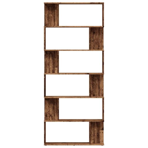 Шкаф за книги от старо дърво 80x24x192 cm Инженерна дървесина