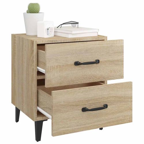 Нощно шкафче, сонома дъб, 40x35x47,5 см