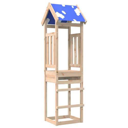 Игрална кула Кафяво 52.5 x 46.5 x 208 см Солидно борово дърво