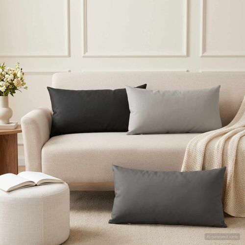 Калъфка за възглавница 6 pcs HEERLEN Антрацит 40 x 70 cm