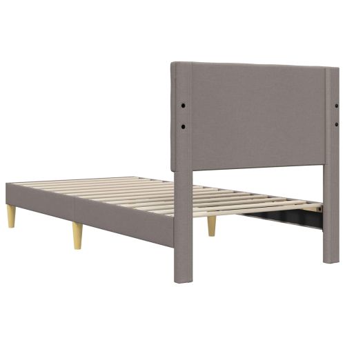 Рамка за легло с таблото Таупе 90 x 200 cm Текстил