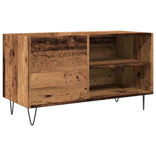 Шкаф за грамофонни плочи, 84,5x38x48 см, инженерно дърво