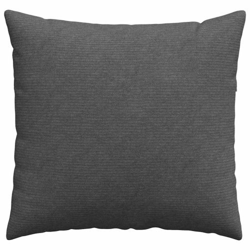 Диван възглавници 2 pcs Тъмен сив 45 x 45 cm Кордюрова тъкан