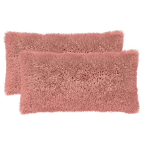Калъфка за възглавница 2 pcs HEERLEN Розово 40 x 80 cm ПВ флийс