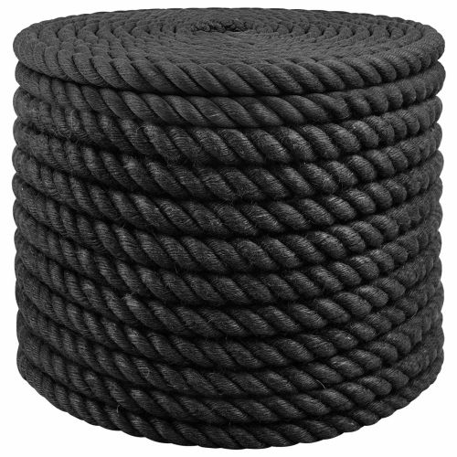 Въже от юта 16 mm Черно 100% Тоса юта