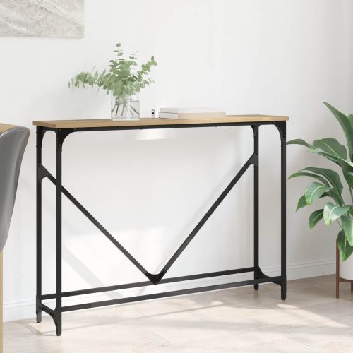 Конзолна маса Дъб 102 x 23 x 75 см Инженерна дървесина