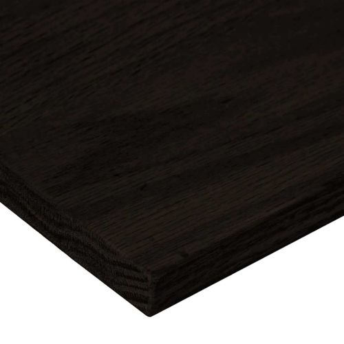 Стълбищни стъпала, 12 бр, тъмнокафяви, 120x30x2 см, дъб масив