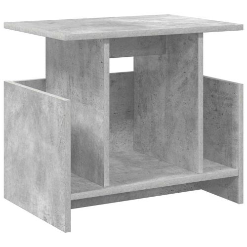 ТВ стойка 50 x 35 x 45 cm Циментено сиво Инженерна дървесина