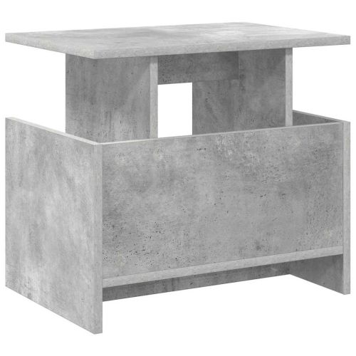 ТВ стойка 50 x 35 x 45 cm Циментено сиво Инженерна дървесина