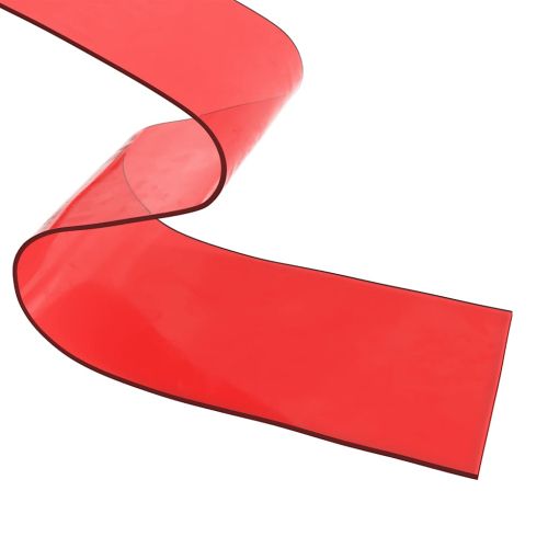 Завеса за врата червена 300x2,6 мм 25 м PVC