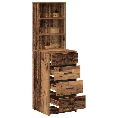 Висок шкаф Старо дърво 40 x 41 x 135 см Инженерна дървесина