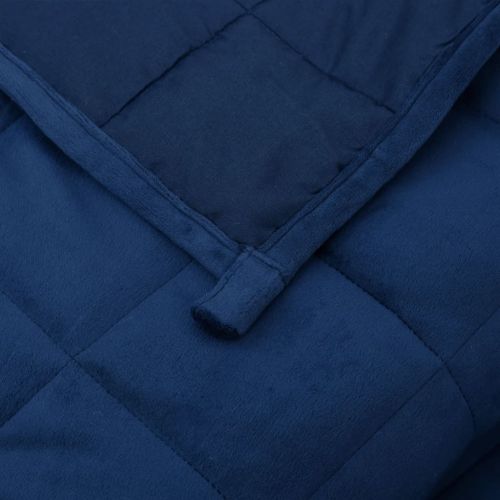 Утежнено одеяло синьо 200x220 см 13 кг плат