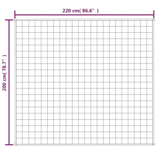 Утежнено одеяло синьо 200x220 см 13 кг плат