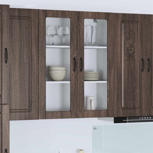 Панел за миялна машина Kalmar Кафяв дъб 80 x 31 x 100 см