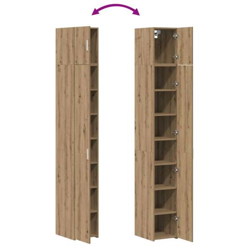 Кабинет за съхранение с рафтове Дъб артизан 30 x 42,5 x 225 см