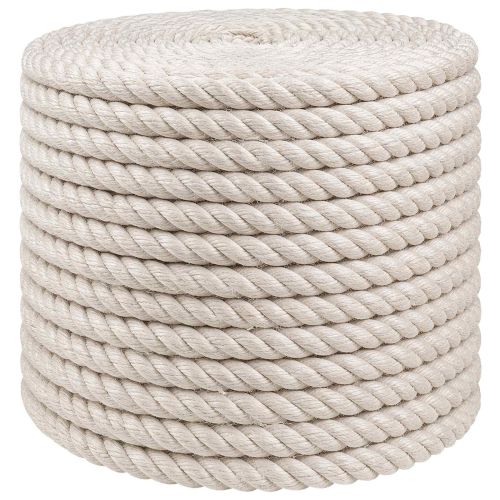 Въже от юта 12 mm Бяло 100% Тоса юта