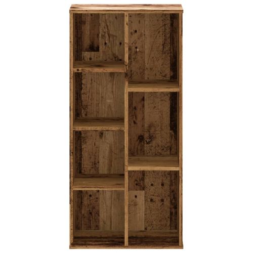 Библиотека, старо дърво, 50x25x105 см, инженерно дърво