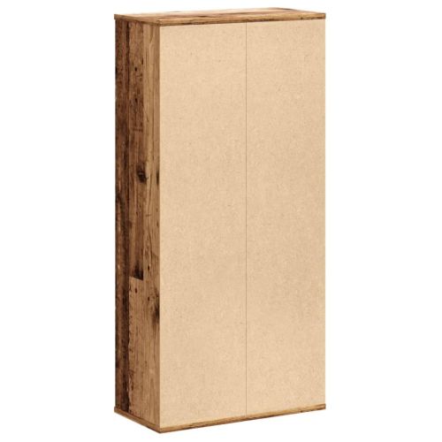 Библиотека, старо дърво, 50x25x105 см, инженерно дърво
