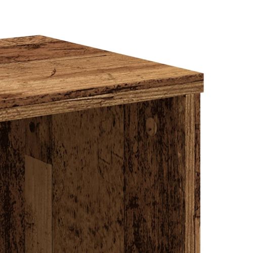 Библиотека, старо дърво, 50x25x105 см, инженерно дърво