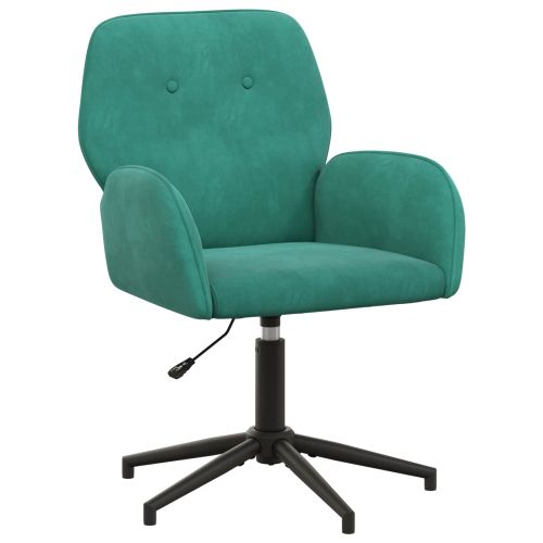 Завъртащ се офис стол 54 x 55 x 90 см Тюркоаз Кадифе