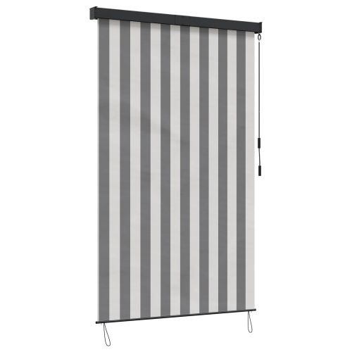 Ролетна щора Антрацит и бяло 180 x 250 cm Текстил и Алуминий